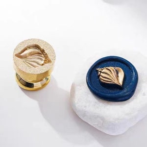 3D Conch Wax Seal Stamp/Mini Sea Snail Wax Sealing Kit/Kit di tenuta in cera regalo di compleanno
