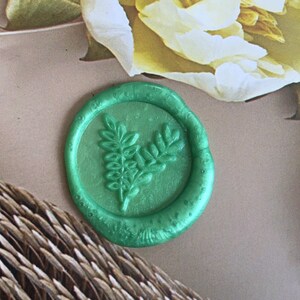 Lascia il timbro con sigillo di cera/2 pezzi lascia il timbro con sigillo di cera/Kit per sigillare cera vegetale/Timbro di cera compleanno personalizzato/Buste con timbro di cera
