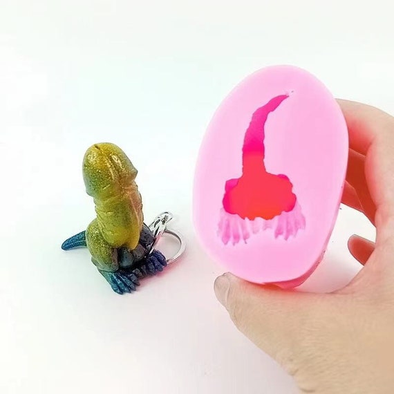 DIY Dinosaur Genital Mould /dinosaur Penis Keychain Mould/dinosaur Penis  Silicone Mold/dinosaur Penis Cake Mold/cake Mould/dick Mold 