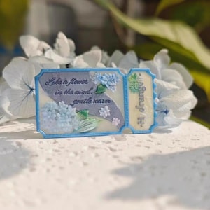 Timbro di ceralacca 3D Ortensie / Kit di sigillo di ceralacca con fiori di ortensie / Timbro di ceralacca Ortensie / Timbro di ceralacca per invito a nozze