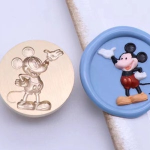 Timbro di ceralacca 3D Topolino/Kit di sigillatura in ceralacca Topolino/Timbro di ceralacca Topolino Animale/Timbro di ceralacca per inviti e buste regalo di compleanno