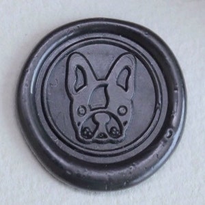 Timbro di ceralacca Bulldog francese/Kit di sigillatura della cera Bulldog carino/Kit di sigillatura della ceralacca Cane animale carino