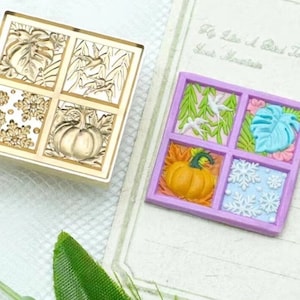 Willow, Swallow, Pumpkin, Snowflake Wax Seal Stamp: Sealing Kit