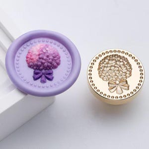3D Hortensienstrauß Wachs Siegelstempel/ Hortensie Blumenstrauß Wachs Siegelstempel/ Blumen Wachs Siegelstempel/ Geburtstagsgeschenk Wachs Siegelstempel