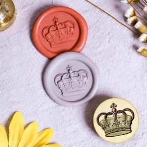 Timbro sigillo di cera corona 3D/Kit sigillo di cera corona regina/Timbro sigillo di cera corona/Regalo timbro di cera per invito a nozze/Sigillo timbro di cera regalo di nozze