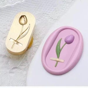 Timbro di ceralacca 3D Tulipano/Kit di sigillatura in ceralacca Tulipano/Timbro di sigillatura in ceralacca di Natale/Timbro di sigillatura in ceralacca Tulipano regalo di nozze