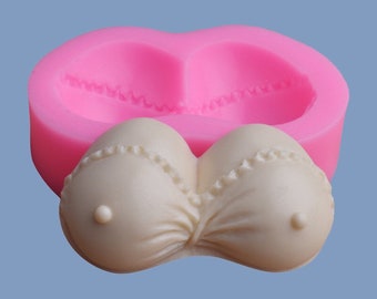 Sex-Bra Shape Silicone Moule de silicone Fondant Décoration de gâteau Bougie Chocolate Savon Moule 3D Pâtisserie Outils Sugarcraft Moules