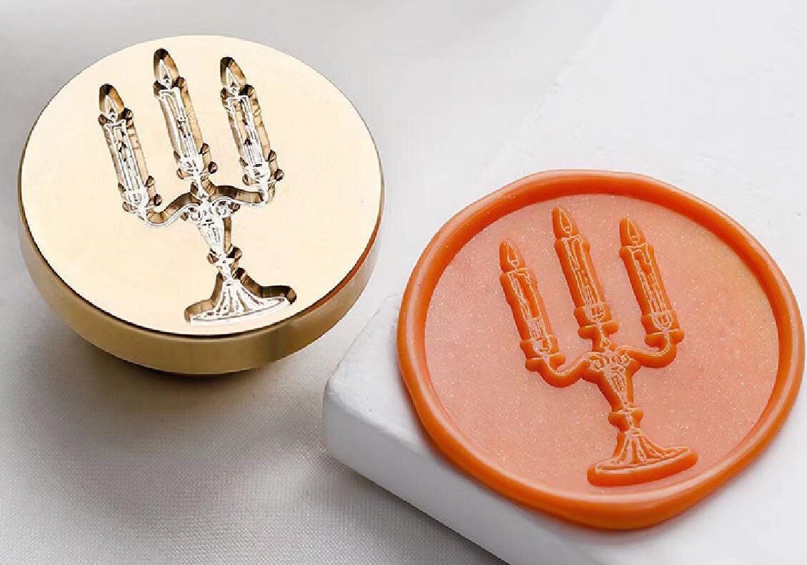 Candlestick Wax Seal Stamp/candlestick Birthday Gift Wax Etsy