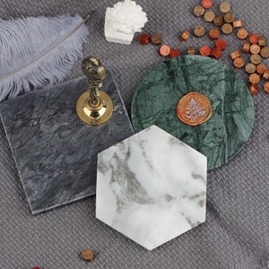 Piastra di ceralacca in marmo/piastra timbro sigillo di cera verde/sottopiastra in cera grigia/piastra di copertura in ceralacca/pannello di copertura/strumento di sformatura per ceralacca