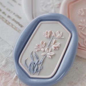 3D Magnolia Flower Wax Seal Stamp Kit: Orchid Sealing, Birthday Gift