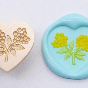 Plum Fruit Wax Seal Stamp: Wedding Sealing Kit