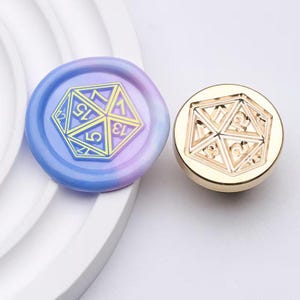 Timbro di ceralacca per dadi/Kit di sigillatura in cera per dadi/Timbro di ceralacca per gioco di dadi/Timbro di ceralacca per regalo di nozze