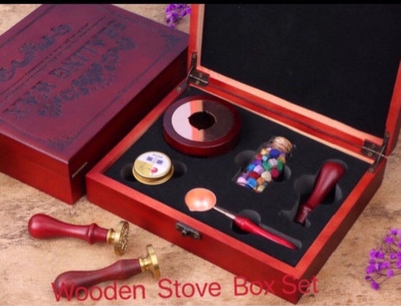 SUPERDANT Tree Of Life Wax Seal Stamp 2 Howling Wolf Under Tree Vintage Wax Stamp 30mm Sealing