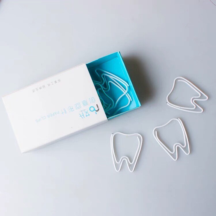 White Teeth Paper Clips/teeth Metal Paper Clips /cute Teeth Etsy