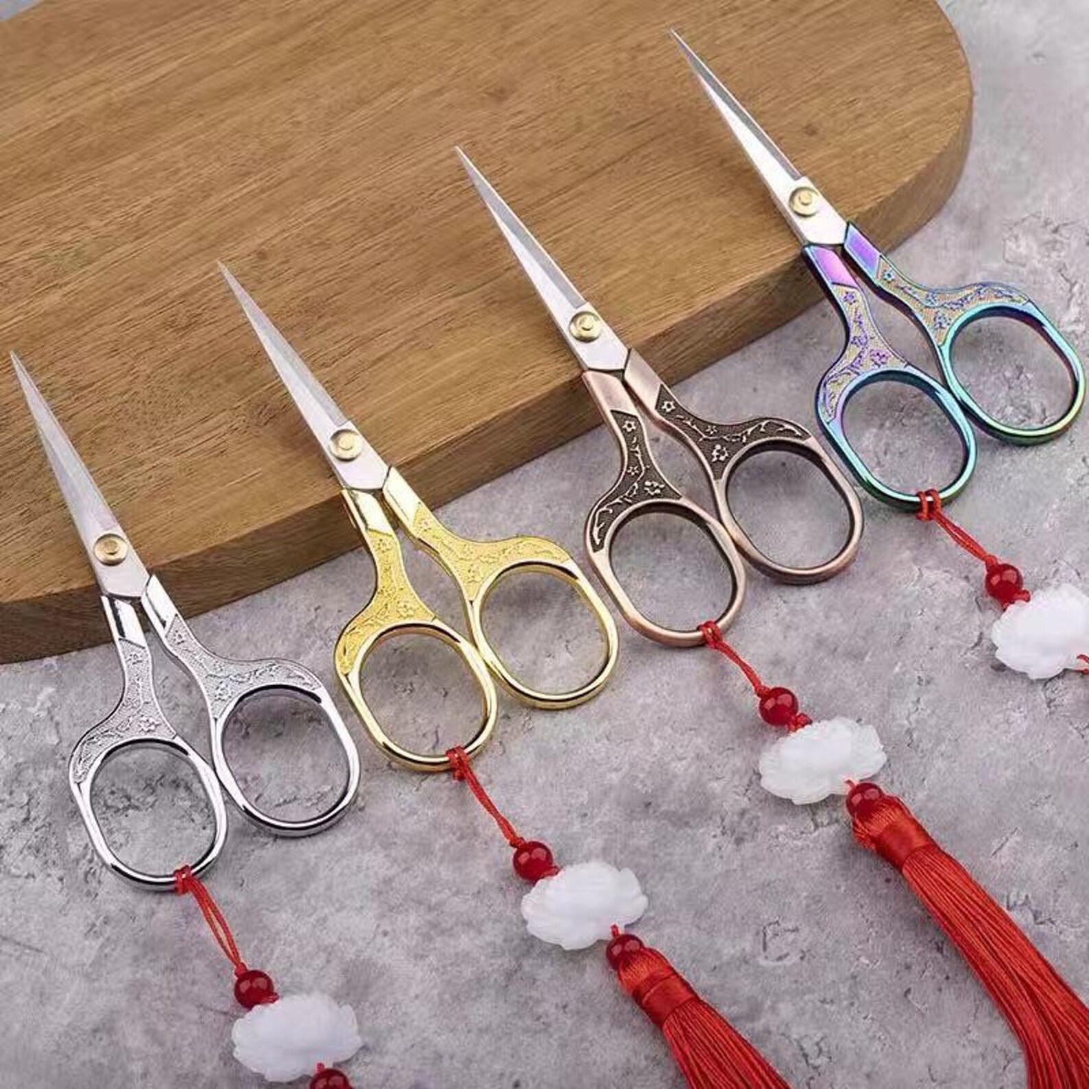 Tijeras antiguas de oro /Tijeras vintage antiguas de plata Etsy