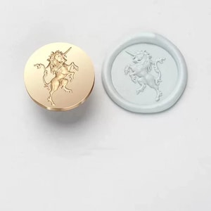 Timbro di ceralacca 3D Unicorno/Kit di sigillatura in cera Unicorno/Kit di sigillatura in cera Cavallo/Timbro di cera regalo di compleanno/Sigillo di cera personalizzato