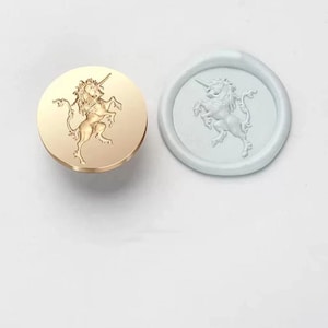 3D Unicorn wax seal stamp/Unicorn wax sealing kit /Horse wax sealing kit/Birthday gift wax stamp /Custom wax stamp  box set