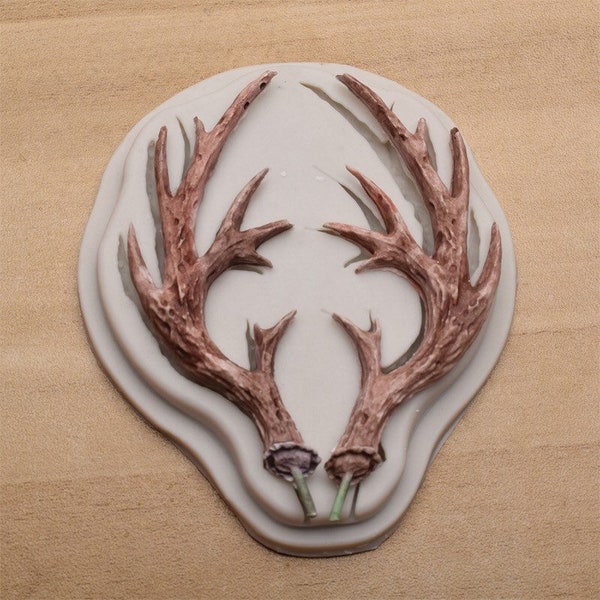 DIY Antlers cake mould/Antler silicone mould/Elk antler silicone mold/ Christmas gift Soap mould/ baking tools