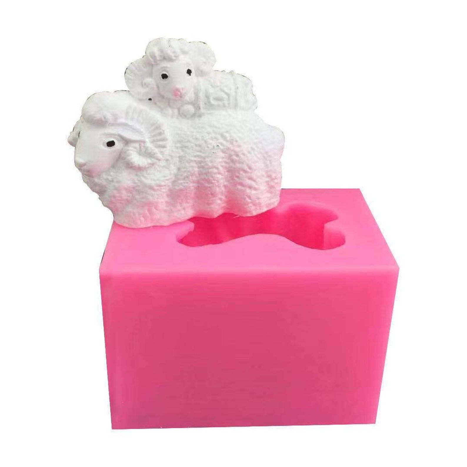 3D Double Goat Silicone MouldDIY small and large Goat Cake Etsy