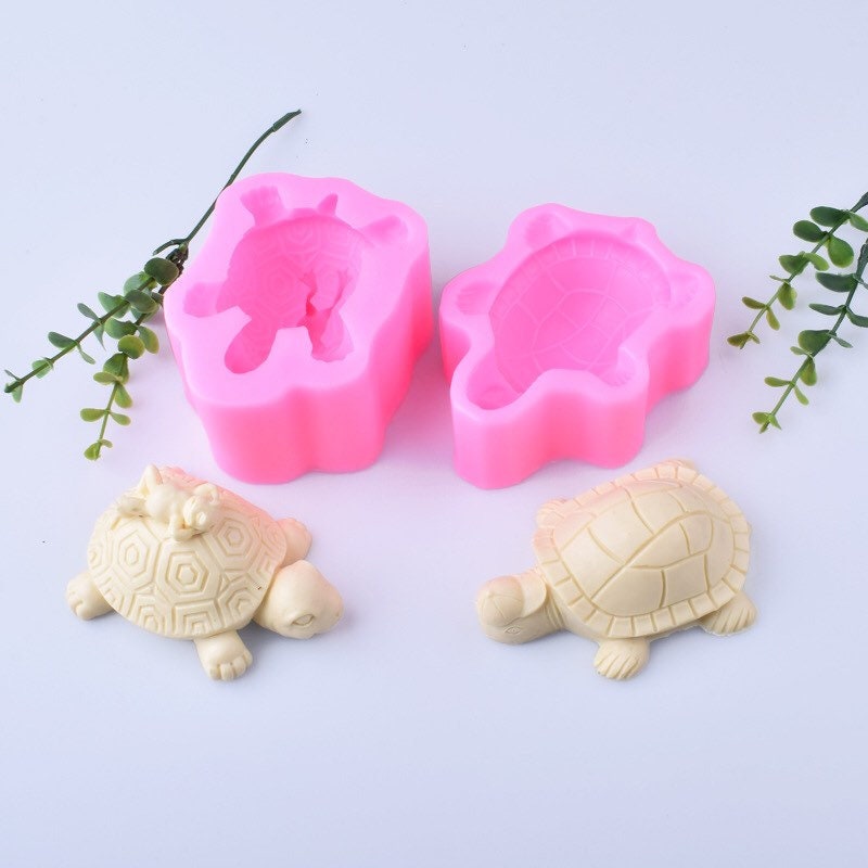 4 Pezzi Stampo In Silicone A Forma Di Tartaruga Marina Stampo Cake