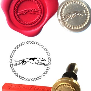 Timbro sigillo di cera per cani levriero/timbro sigillo di cera per cani levriero per animali domestici/kit sigillatura cera per cani/kit sigillatura timbro cera per cani in corsa