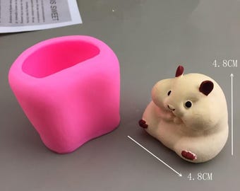 LET'S RESIN 4 Pcs Capybara Silicone Molds For Taba Squishy, Resin Casting, Effortless Demolding Molds For Stress Relief DIY Decompression