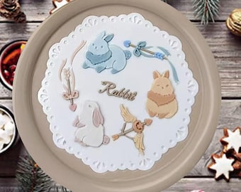 Sello de cera de conejo 3D / Kit de sellado