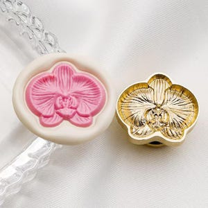 Timbro di ceralacca 3D Butterfly Orchid/Kit di sigillatura in cera Orchid/Timbro di ceralacca Butterfly Orchid