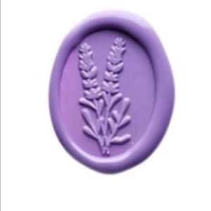 Timbro sigillo di cera di lavanda/Kit sigillante di cera di lavanda/Kit sigillante di cera per lasciare/Kit sigillante di timbro di cera per matrimonio personalizzato