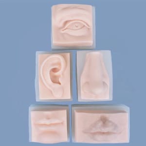 Stampo in silicone fai da te per naso e occhi, stampo per sapone per bocca e orecchie, stampo per torta a forma di labbra/stampo da forno