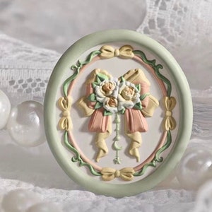 Timbro di ceralacca 3D con rosa e fiocco/Kit di sigillatura in cera con fiocco floreale/Timbro di ceralacca con fiocco/Timbro di ceralacca per buste regalo di nozze