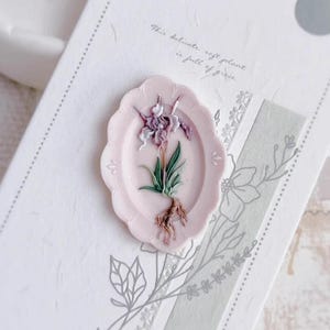 Carimbo de cera 3D flor-de-luce / kit de selagem de cera de íris em placa / carimbo de selagem de cera flor-de-luce / carimbo de selagem de cera de flor
