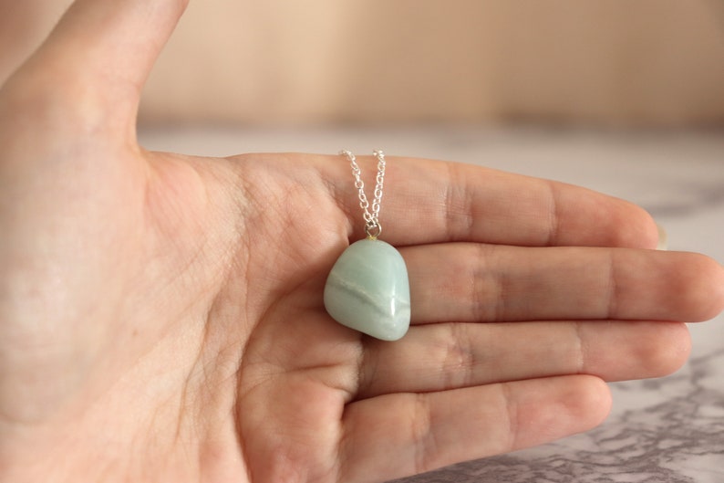 Two Necklaces Amazonite Together Tumbles