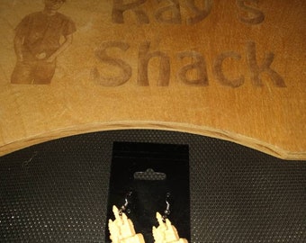 Yellow castle Earrings