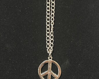 Peace sign necklace