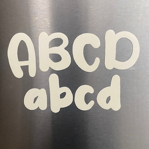 Letras e números magnéticos PERSONALIZADOS - Maiúsculas e Minúsculas