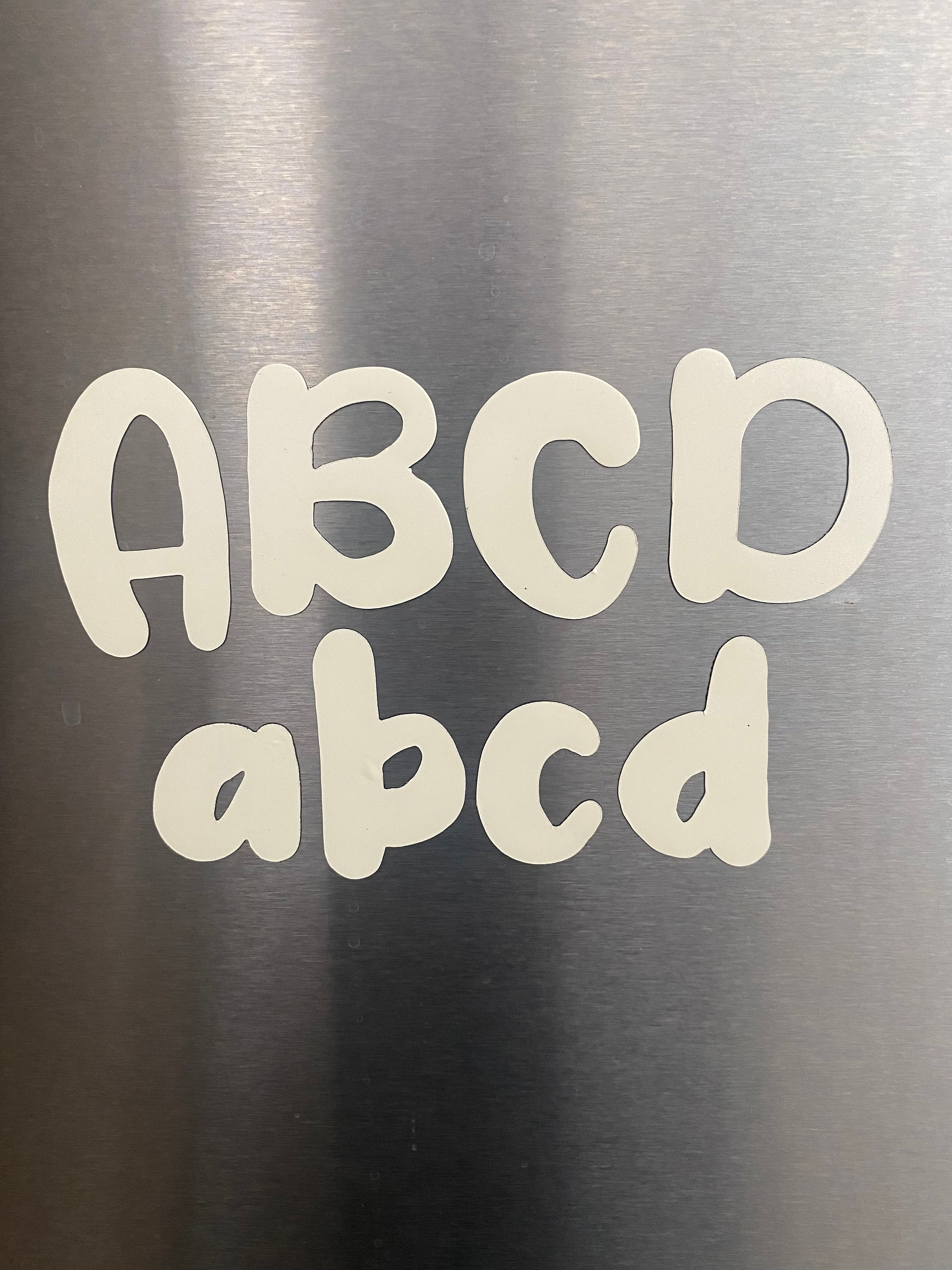 CUSTOM Magnetic Letters and Numbers -- Uppercase and Lowercase - Etsy