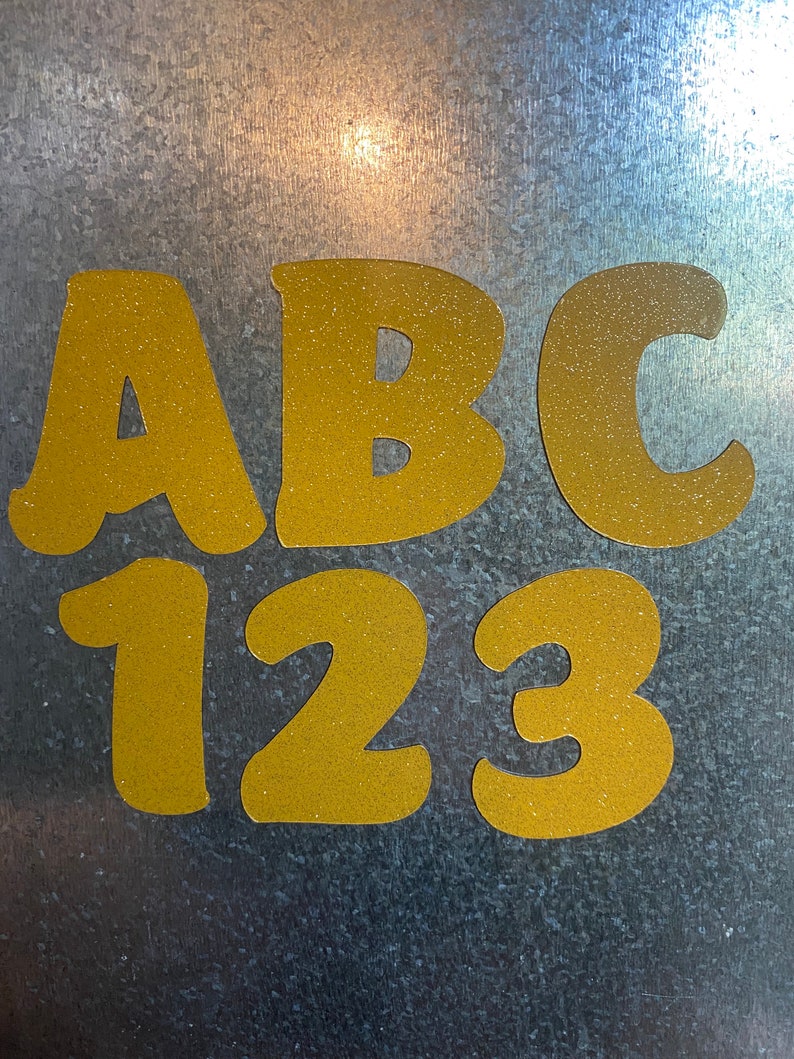 Glitter Letters and Numbers Whiteboard Letters and Numbers