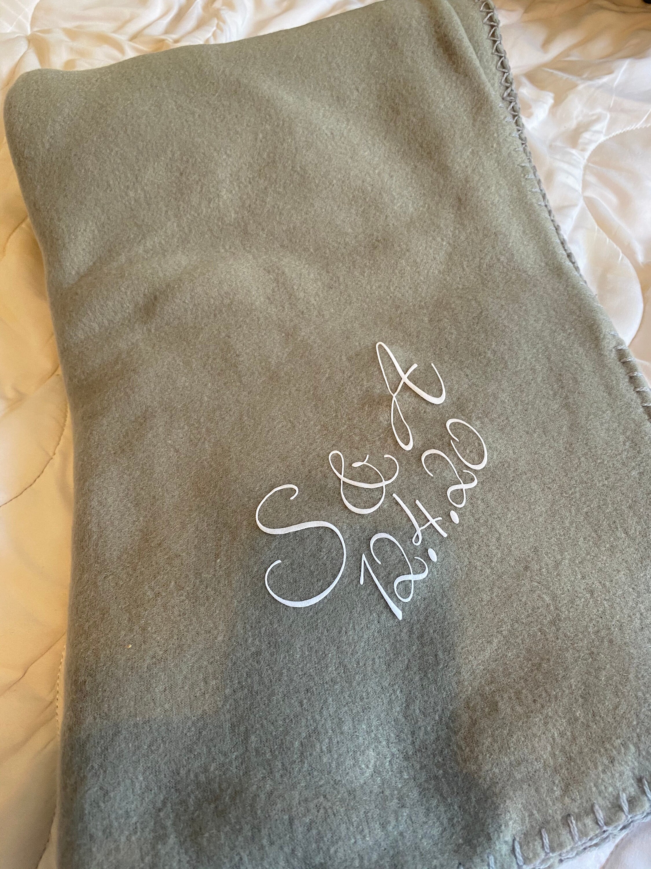 Personalized Wedding Blankets Wedding Favors Fall/Winter Etsy