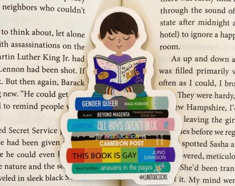Kids Who Read Succeed ALEX Sticker | Embrace Your Truth, Gender Non-Conforming, Reading Sticker, Personal Growth Sticker, Vinyl, Waterproof