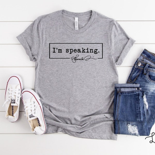 Ich spreche T-Shirt | Kamala Pearls T-Shirt, VP Harris Shirt, Unisex Polit-Shirt, Breaking Glass Ceiling, Damen T-Shirt, Geschenke