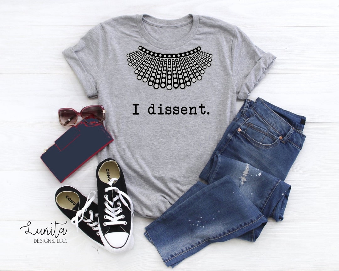 I Dissent T-shirt RBG Dissent Necklace T-shirt Ruth Bader Gingsburg T