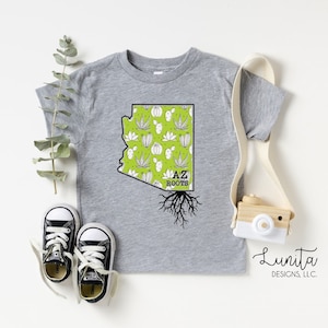 AZ Roots Kids T-Shirt | Arizona Roots, Toddler T-Shirt, Arizona Onesie, Bodysuit, Kids Clothes, Bebe Raices, AZ Gift, New Born Gift