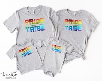 Pride Tribe Family T-Shirt: LGBTQ+ Pride Month Shirts