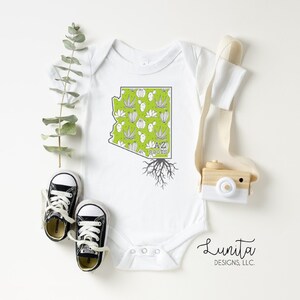 AZ Roots Baby Onesie | Arizona Roots Baby Onesie, Bodysuits, Arizona Onesie, Baby Clothes, Newborn Gift, Baby Gifts, AZ, Raices, Baby Shower