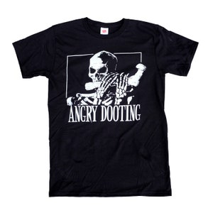 Angry Dooting skeleton flute player