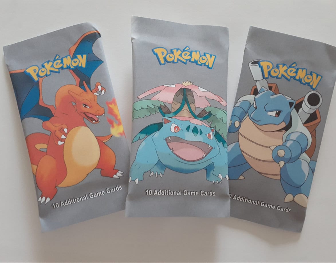 3 Handmade Pokmon Booster Packs - Starters 3 Handmade Pokmon Booster Packs - Starters