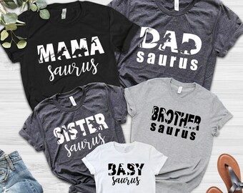 Family saurus shirts Clearance