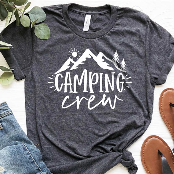 Camping Crew Shirt Adventure Camping Shirt Mountain Camping | Etsy