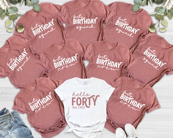 40th birthday t shirts